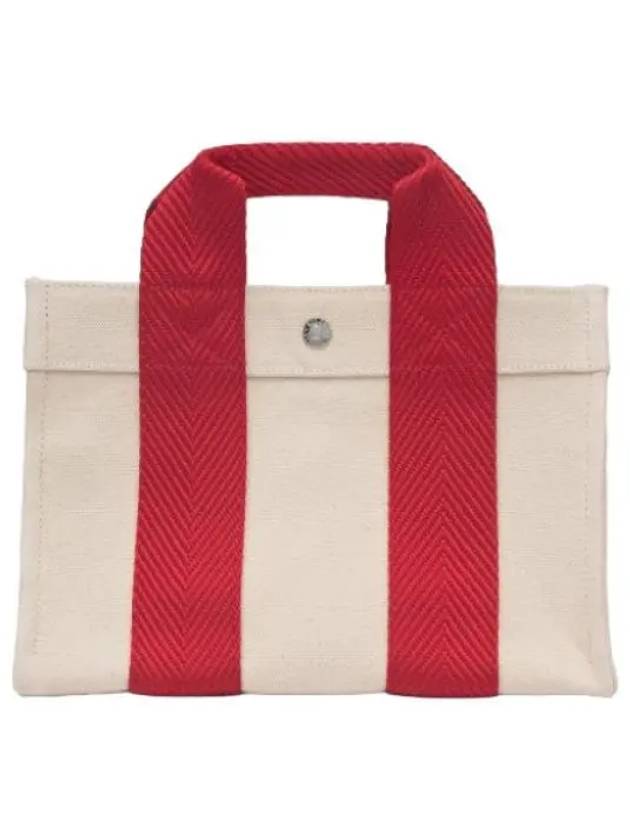 Small Nautical Strap Tote Bag Red TOTESNRED Handbag - RUE DE VERNEUIL - BALAAN 1