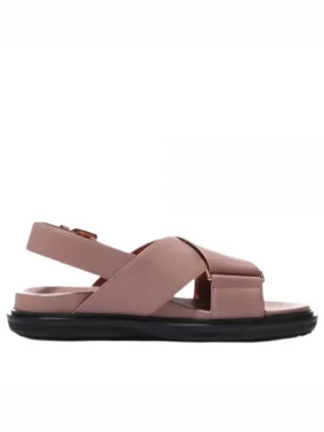 Fussbett Leather Sandals Dessert Beige - MARNI - BALAAN 2