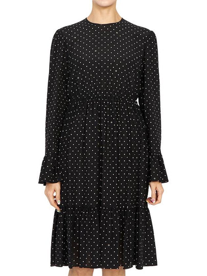 Polka Dot GG Silk Midi Dress Black - GUCCI - BALAAN 2