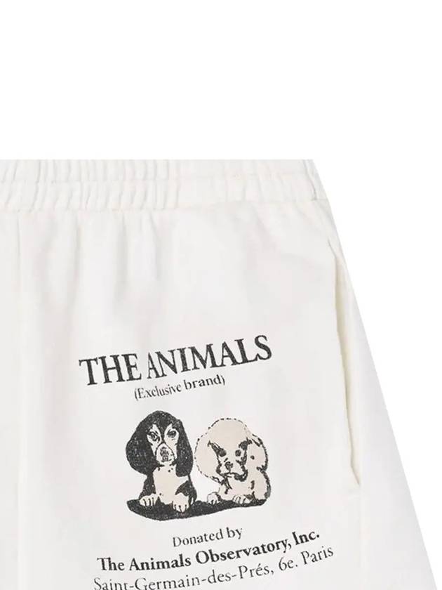 Kids Puppy Printing Short Pants White S24042 245BY - THE ANIMALS OBSERVATORY - BALAAN 4