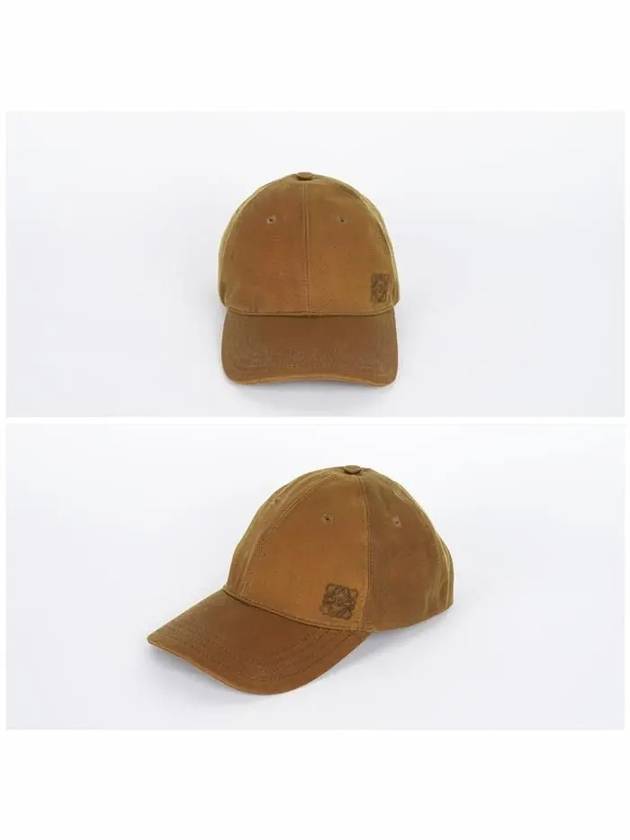 Anagram Embroidery Logo Wax Canvas Ball Cap Brown - LOEWE - BALAAN 3