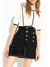 GG Marmont Matelasse Patent Mini Bag Black - GUCCI - BALAAN 3