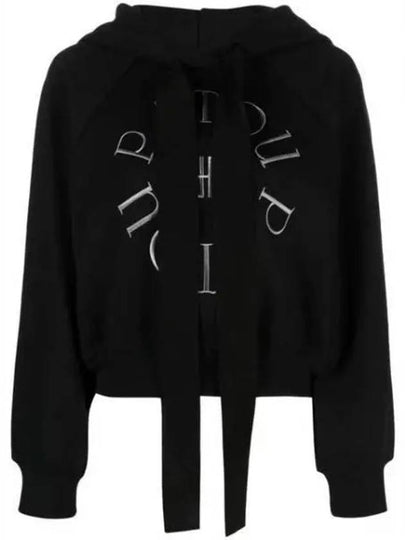 Medallion Organic Cotton Hoodie Black - PATOU - BALAAN 2