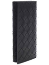 Men's Intrecciato Weaving Long Wallet Black - BOTTEGA VENETA - BALAAN 4