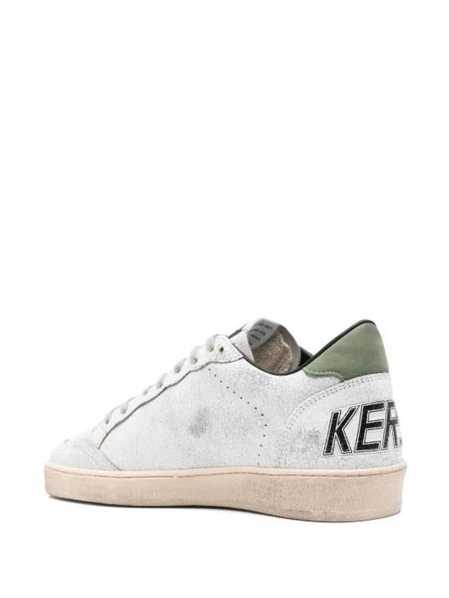 Ballstar Low-Top Sneakers Green White - GOLDEN GOOSE - BALAAN 4