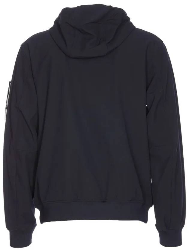 Light Soft Shell R E Dye Technology In Recycled Polyester Hooded Jacket Black - STONE ISLAND - BALAAN 3