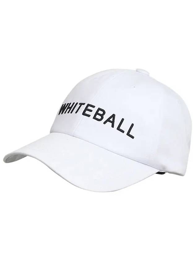 Golf Wear Golf Unisex Basic Cap WB21FAMC01WH White - WHITEBALL - BALAAN 4