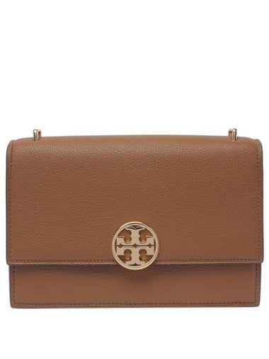 Miller Leather Cross Bag Brown - TORY BURCH - BALAAN 1