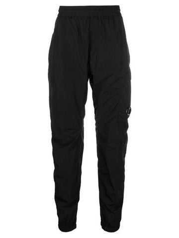 Men's Lens Chrome R Nylon Track Pants Black - CP COMPANY - BALAAN 1