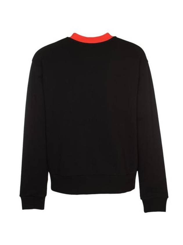 Logo Print Crew Neck Sweatshirt Black - MARNI - BALAAN 3