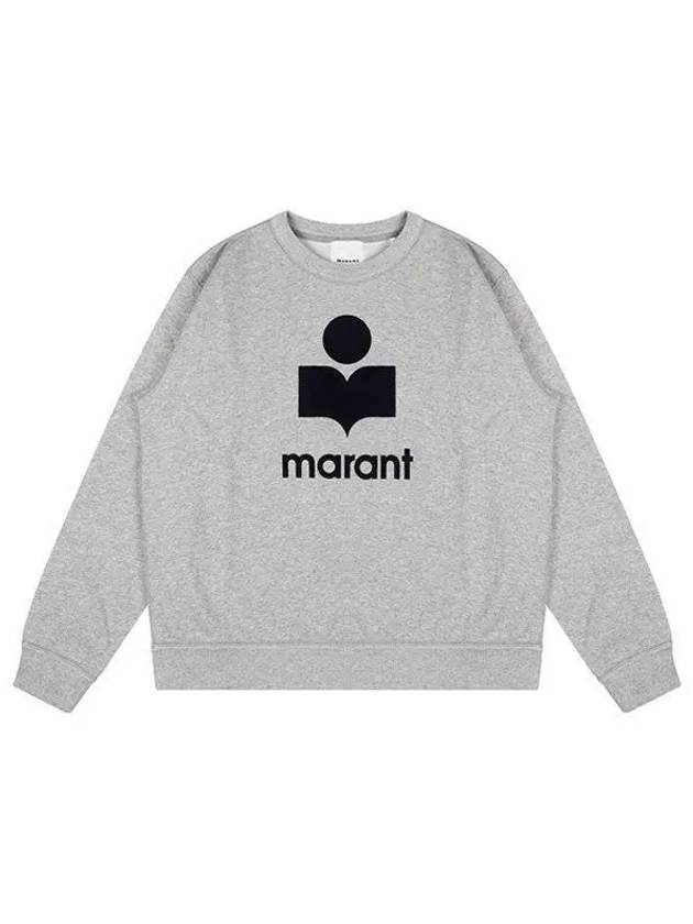 Mikoy Logo Cotton Sweatshirt Grey - ISABEL MARANT - BALAAN 2