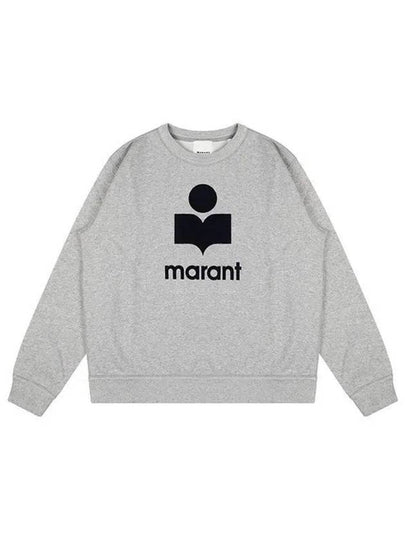 Mikoy Logo Cotton Sweatshirt Grey - ISABEL MARANT - BALAAN 2