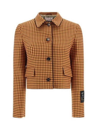 Check Jacket Orange - MARNI - BALAAN 1