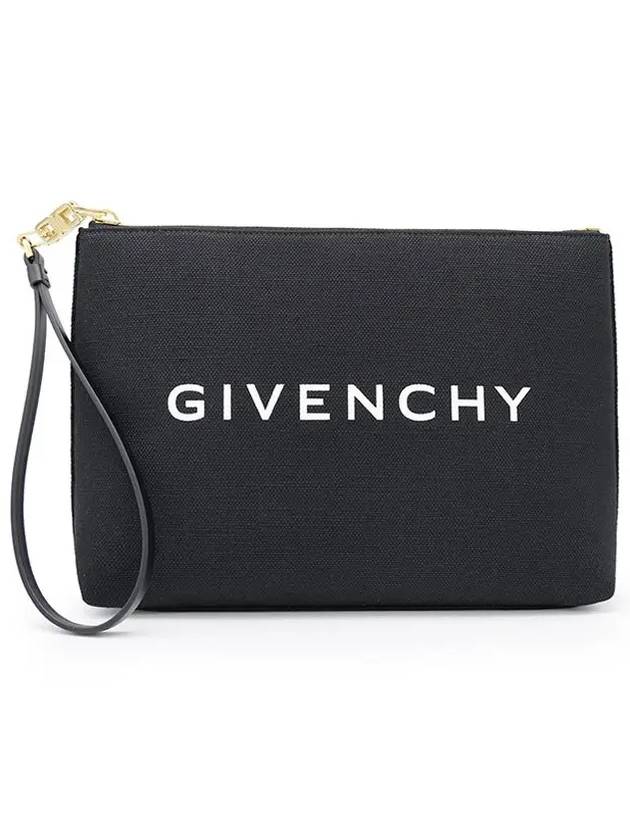 Logo Print Large Pouch Bag Black - GIVENCHY - BALAAN 3