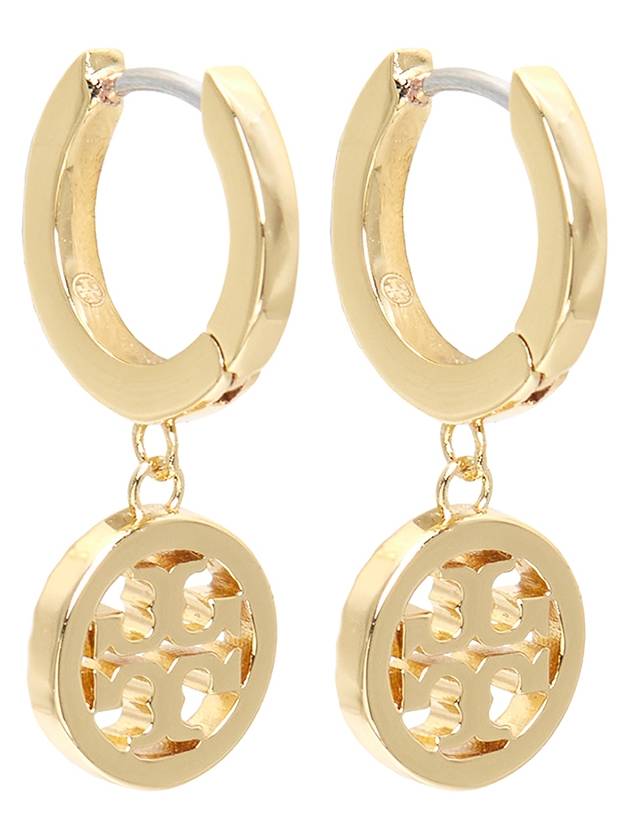 Miller Pave Hoop Earrings Gold - TORY BURCH - BALAAN 6