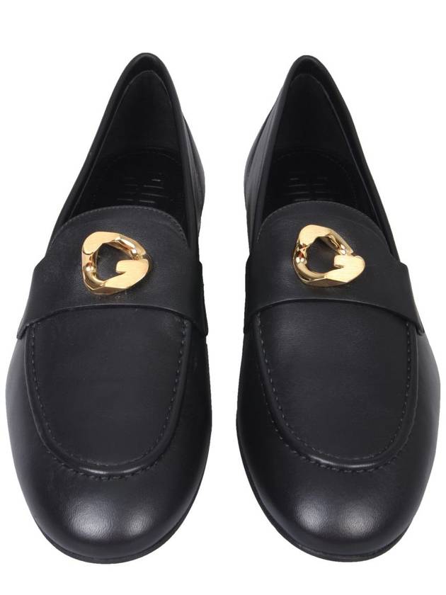 G Chain Leather Loafers Black - GIVENCHY - BALAAN 3