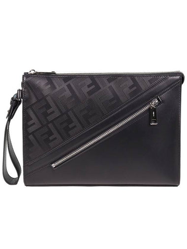 Fendi FF Shadow Diagonal Clutch Bag 7VA491 AQW1 F0GXN - GUCCI - BALAAN 1