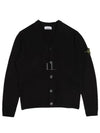 Wappen V Neck Cotton Knit Cardigan Navy - STONE ISLAND - BALAAN 2