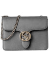 Interlocking GG Chain Small Cross Bag Grey - GUCCI - BALAAN 2