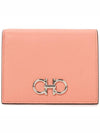 Gancini Compact Half Wallet Coral - SALVATORE FERRAGAMO - BALAAN 2