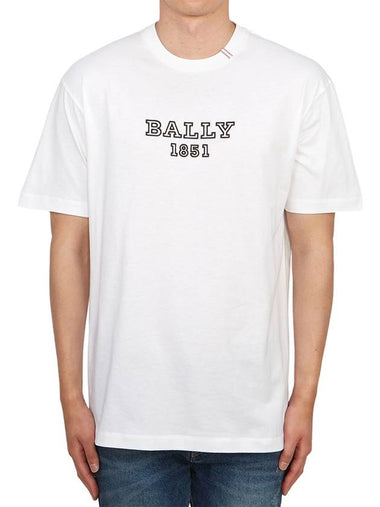 Men s Short Sleeve T Shirt M5BA834F 01 - BALLY - BALAAN 1