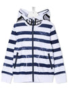 Women's Striped Hooded Zip-up 602250 SQJ84 H402 - STELLA MCCARTNEY - BALAAN 1