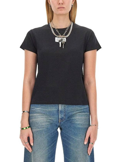 MM6 short sleeve t-shirt S52GC0327S24312 900 BLACK - MAISON MARGIELA - BALAAN 2