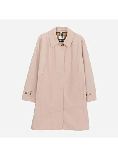 Pocket Button Gabardine Cotton Single Coat Beige - BURBERRY - BALAAN 2