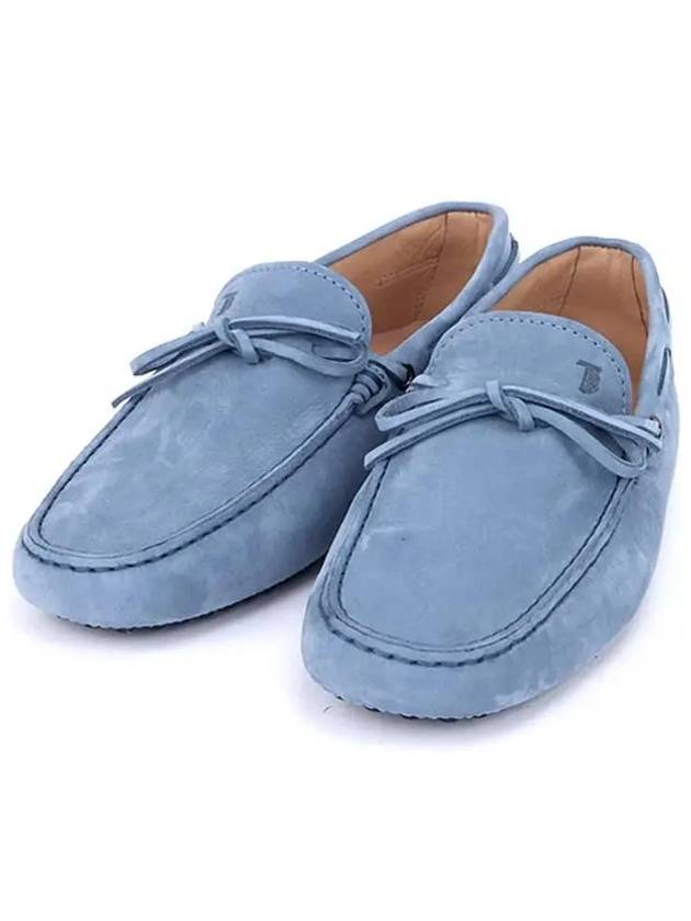 Gommino Nubuck Driving Shoes Blue - TOD'S - BALAAN 3