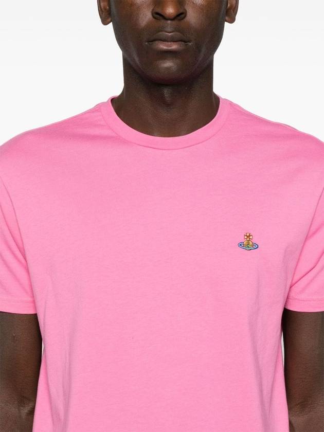 ORB Logo Cotton Short Sleeve T-Shirt Pink - VIVIENNE WESTWOOD - BALAAN 4