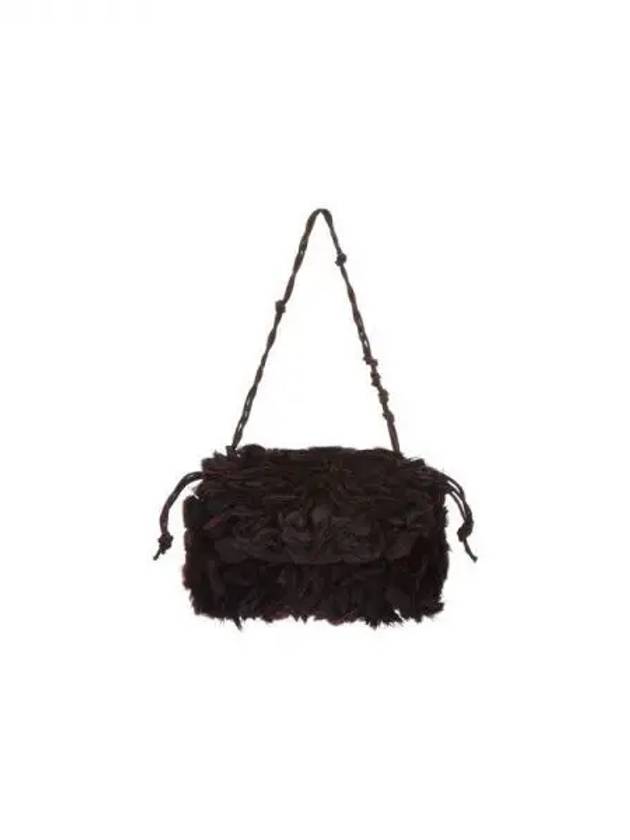 Women's Ruffle Flap Shoulder Bag Black 270749 - DRIES VAN NOTEN - BALAAN 1