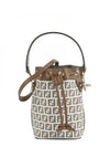 Mon Tresor FF Motif Bucket Bag Brown - FENDI - BALAAN 2