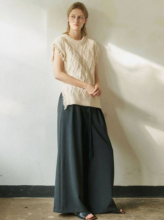 Banded wide pants 2 colors - WHEN WE WILL - BALAAN 2