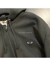 Black Wappen Heart Logo Men s Hooded Zip Up - COMME DES GARCONS - BALAAN 1