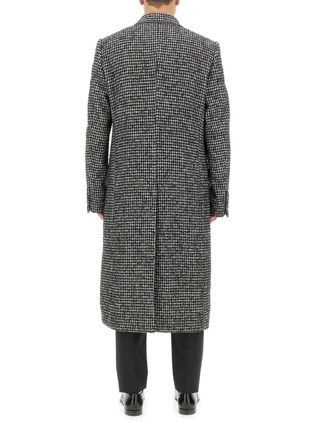 Embroidered Acrylic Blend Double Coat Grey - DOLCE&GABBANA - BALAAN 4