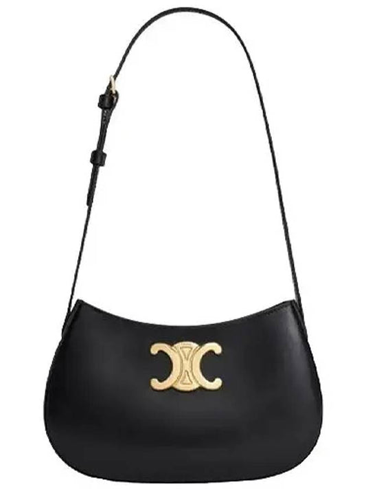 Calfskin Medium Tilly Shoulder Bag Black - CELINE - BALAAN 2