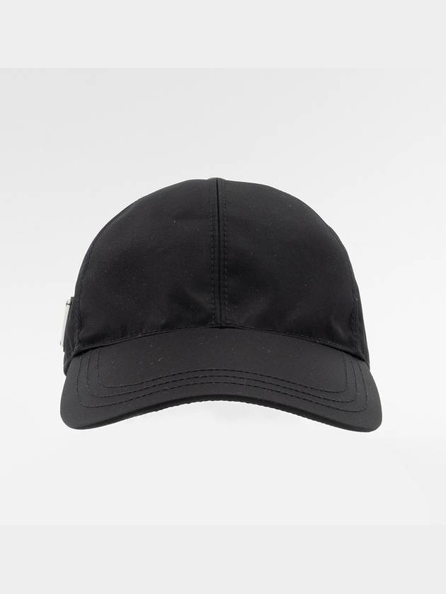 Triangle Logo Re Nylon Ball Cap Black - PRADA - BALAAN 5