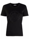 8C00008 829FB 999 Black Women Short Sleeve - MONCLER - BALAAN 2