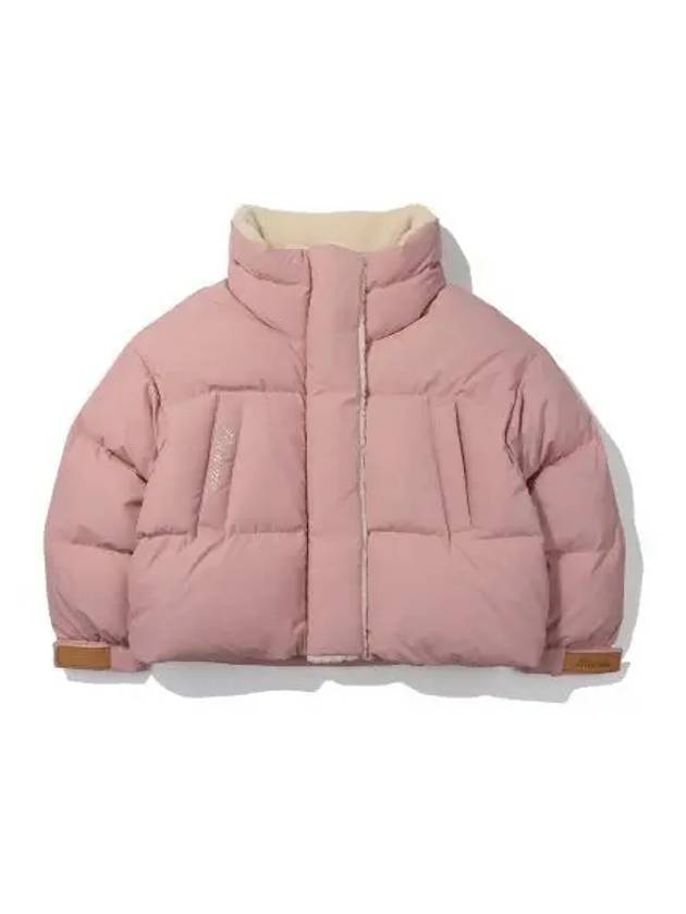 KODAK Brownie Semi Crop Fit Short Down Jacket Women PINK - KODO - BALAAN 1