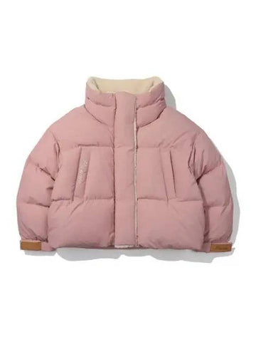 KODAK Brownie Semi Crop Fit Short Down Jacket Women PINK - KODO - BALAAN 1