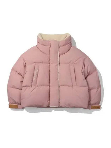 KODAK Brownie Semi Crop Fit Short Down Jacket Women PINK - KODO - BALAAN 1