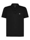 1020 Jersey Logo Polo Shirt Black - CP COMPANY - BALAAN 2