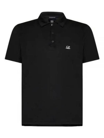 1020 Jersey Logo Polo Shirt Black - CP COMPANY - BALAAN 2