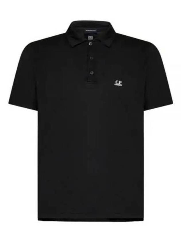 1020 Jersey Logo Polo Shirt Black - CP COMPANY - BALAAN 2