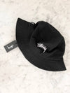 Embroidered Logo Stock Bucket Hat Black - STUSSY - BALAAN 5