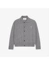 De Coeur Logo Wool Cardigan Heather Grey - AMI - BALAAN 3