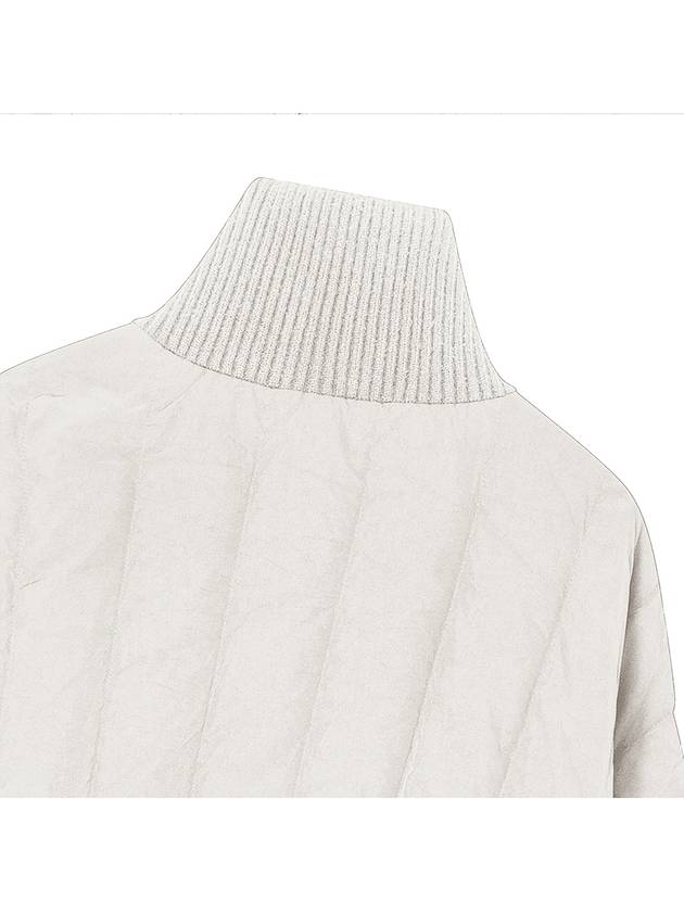 Overfit knit color combination down jumper Ivory - THE GREEN LAB - BALAAN 4