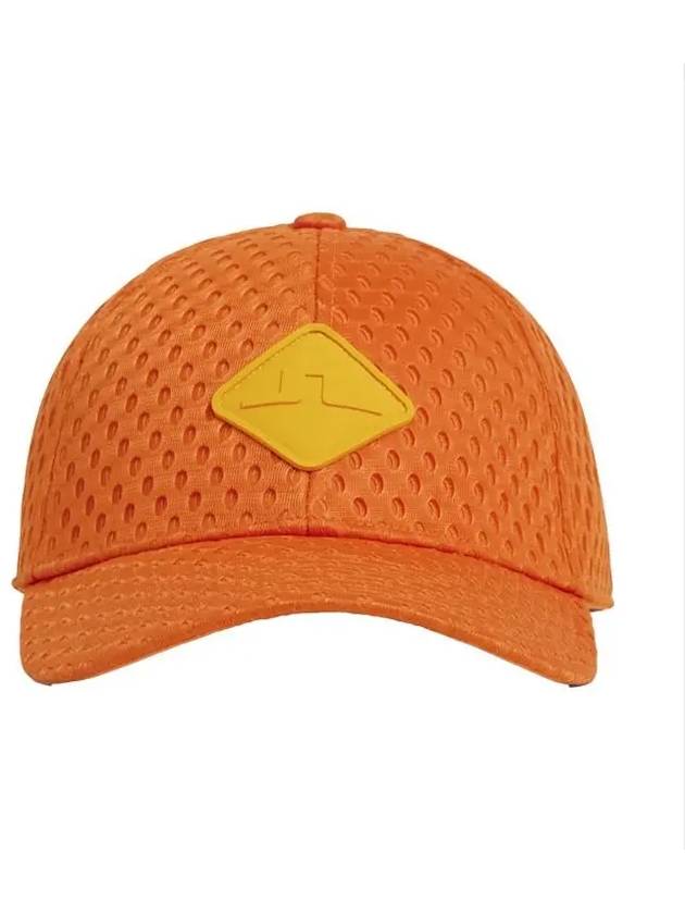 SS23 Golf Hat Bridge Strike Cap Hat Russet Orange - J.LINDEBERG - BALAAN 1