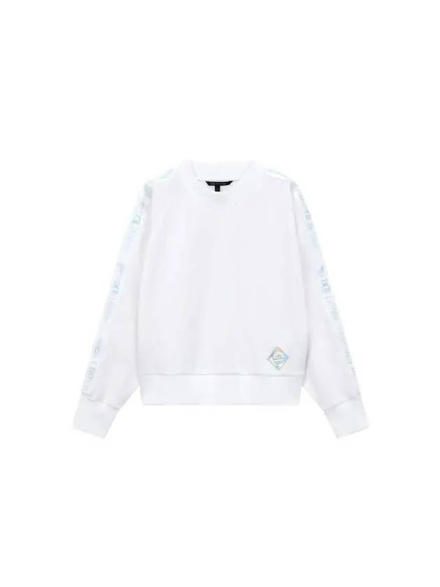 Women s Logo Tape Raglan Sweatshirt White 271299 - ARMANI EXCHANGE - BALAAN 1