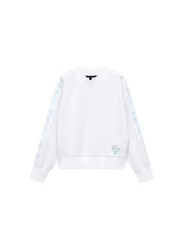 Women s Logo Tape Raglan Sweatshirt White 271299 - ARMANI EXCHANGE - BALAAN 1